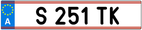 Trailer License Plate